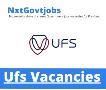 UFS Junior Chef Vacancies in Bloemfontein 2023