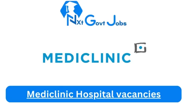 x1 New Mediclinic Bloemfontein Vacancies 2024 @mediclinic.co.za Career Portal